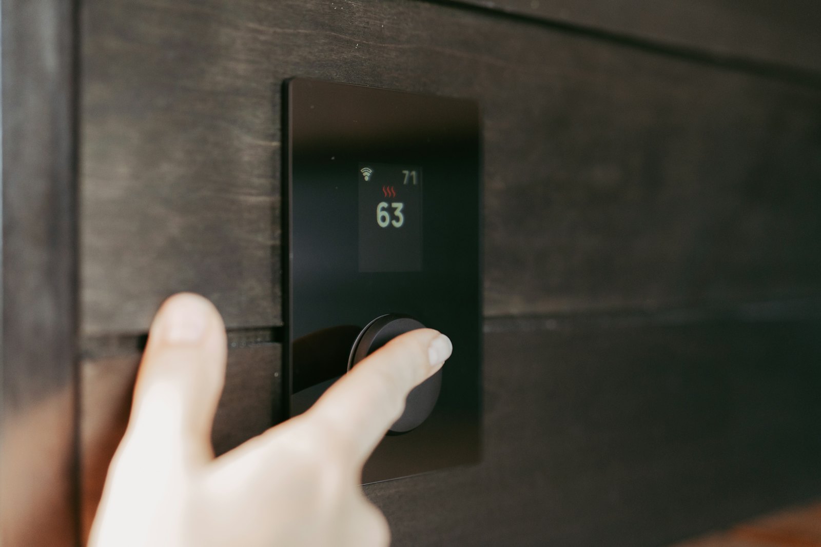 Adjusting a thermostat